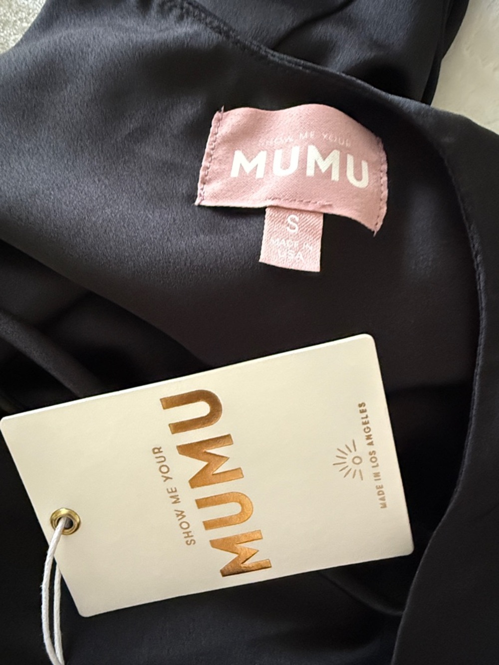 Show Me Your MuMu Black Halter Mini Dress - Jazzy Dress size small - Picture 6 of 6